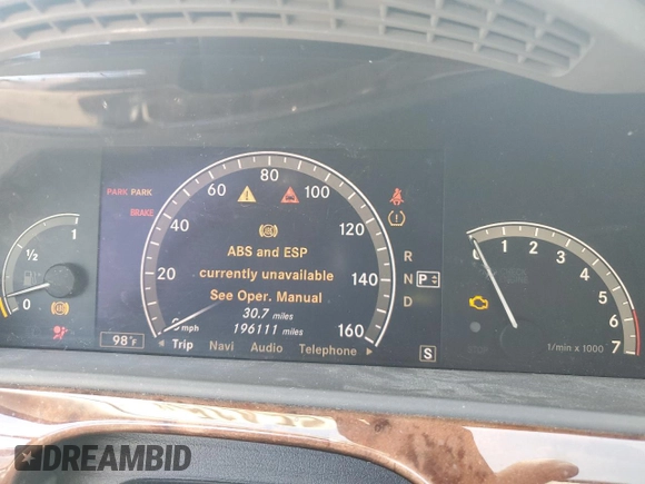 2007 Mercedes-Benz S 600 с VIN WDDNG76X57A058646, выставлен на аукционе Copart как лот 63155415 с пробегом 196 111 миль миль и Чистый • Clean title. История ставок и продаж доступна на DreamBid. Изображение 9.