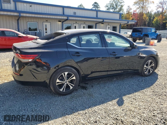 2021 Nissan Sentra SV with VIN 3N1AB8CV9MY206999, listed as a Copart auction lot 43621755 with 49,754 mi miles and Salvage Title. Bid and sale history available at DreamBid. Image 3.