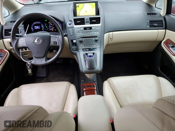 2010 Lexus HS 250h with VIN JTHBB1BA6A2029439, listed as a Copart auction lot 86409444 with 147,194 mi miles and Salvage Title. Bid and sale history available at DreamBid. Image 8.
