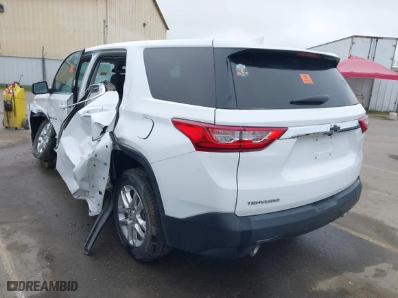 2021 Chevrolet Traverse LS with VIN 1GNERFKW1MJ150335, listed as a IAAI auction lot 41653664 with 1 mi miles. Bid and sale history available at carsss.com. Image 3.
