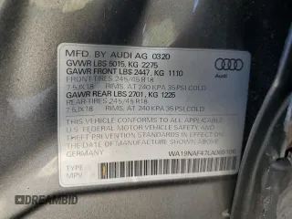 2020 Audi allroad Prestige with VIN WA19NAF47LA065106, listed as a Copart auction lot 82339654 with 16,579 mi miles and Salvage Title. Bid and sale history available at carsss.com. Image 12.