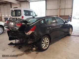 2018 Kia Optima EX with VIN 5XXGU4L30JG182878, listed as a IAAI auction lot 41733244 with 134,642 mi miles. Bid and sale history available at carsss.com. Image 4.