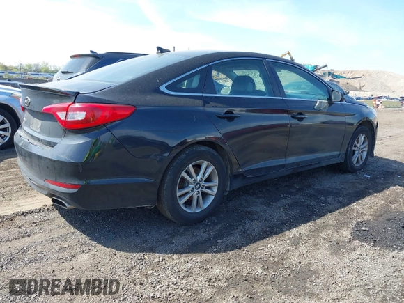 2016 Hyundai Sonata 2.4L with VIN 5NPE24AF2GH379283, listed as a IAAI auction lot 42107518 with 263,990 mi miles and . Bid and sale history available at carsss.com. Image 4.