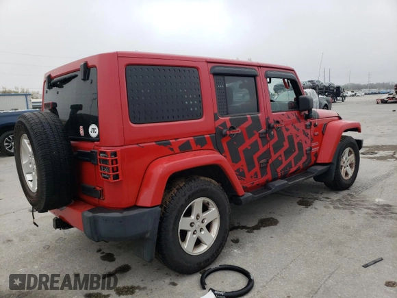 2012 Jeep Wrangler Unlimited Sport RHD with VIN 1C4BJWKGXCL102296, listed as a Copart auction lot 48905975 with Not provided miles and Salvage title. Bid and sale history available at DreamBid. Image 3.
