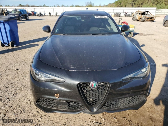 2019 Alfa Romeo Giulia Ti with VIN ZARFAMBN4K7606487, listed as a Copart auction lot 80199234 with 24,357 mi miles and Salvage Title. Bid and sale history available at carsss.com. Image 5.