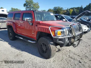 2007 Hummer H3 SUV with VIN 5GTDN13E478180801, listed as a Copart auction lot 74227314 with 0 mi miles and Clean Title. Bid and sale history available at carsss.com. Image 4.