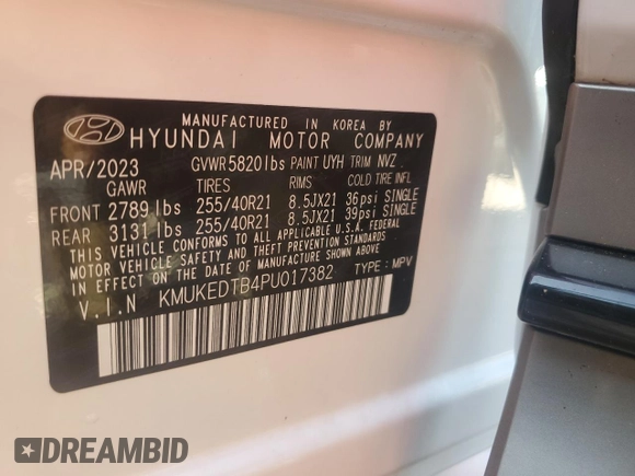 2023 Genesis GV60 Performance z VIN KMUKEDTB4PU017382, wystawiony jako Copart lot #77219784 z przebiegiem Nie podano mil oraz Nie do naprawy • Non repairable. Historia ofert i sprzedaży dostępna na DreamBid. Obrazek 14.