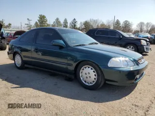 1997 Honda Civic DX with VIN 1HGEJ6126VL110659, listed as a Copart auction lot 49435455 with 150,808 mi miles and Salvage Title. Bid and sale history available at carsss.com. Image 4.