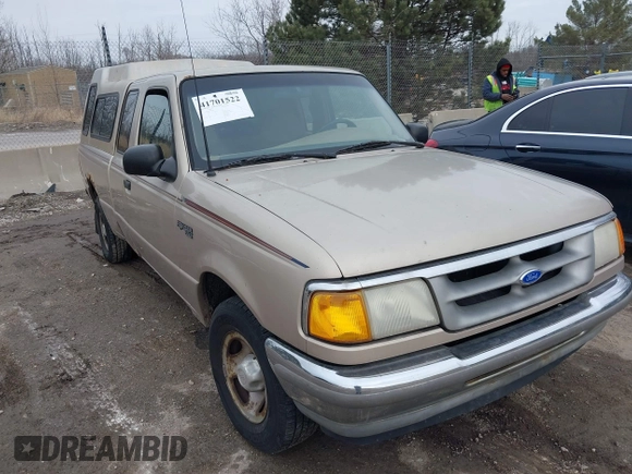 1995 Ford Ranger Splash with VIN 1FTCR14U6SPA67993, listed as a IAAI auction lot 41701522 with 216,510 mi miles. Bid and sale history available at carsss.com. Image 1.