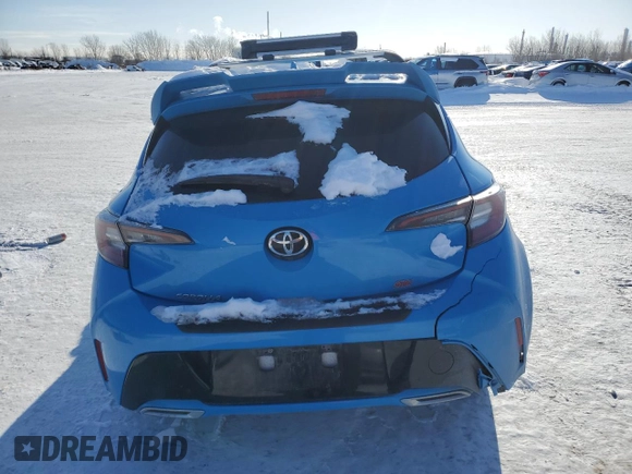 2022 Toyota Corolla Hatchback with VIN JTNK4MBE8N3170833, listed as a Copart auction lot 45928985 with 0 mi miles and Non Repairable. Bid and sale history available at carsss.com. Image 6.