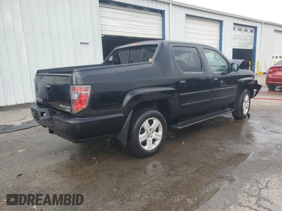 2013 Honda Ridgeline RTL with VIN 5FPYK1F58DB009288, listed as a Copart auction lot 58307815 with Not provided miles and Salvage title. Bid and sale history available at DreamBid. Image 3.