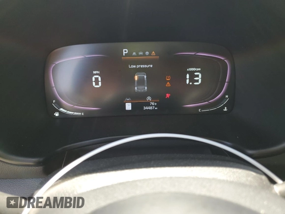 2023 Kia Soul LX with VIN KNDJ23AU5P7876114, listed as a Copart auction lot 53504475 with 34,487 mi miles and Salvage Title. Bid and sale history available at DreamBid. Image 9.