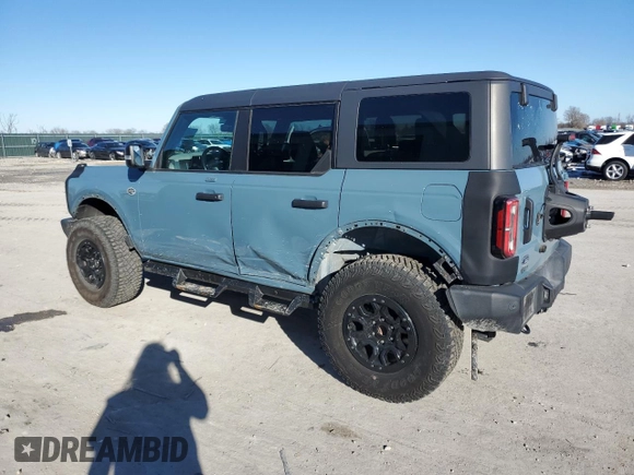 2022 Ford Bronco with VIN 1FMEE5DPXNLB41865, listed as a Copart auction lot 88532235 with 44,694 mi miles and Salvage Title. Bid and sale history available at DreamBid. Image 2.