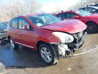 2013 Nissan Rogue SL with VIN JN8AS5MT6DW505936, listed as a IAAI auction lot 41443371 with 117,166 mi miles. Bid and sale history available at carsss.com. Image 1.