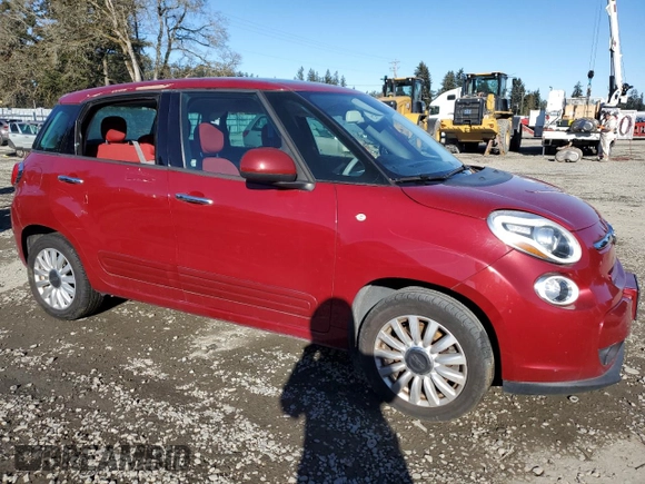 2014 FIAT 500L Easy with VIN ZFBCFABH3EZ026909, listed as a Copart auction lot 44582835 with 104,137 mi miles and Salvage Title. Bid and sale history available at DreamBid. Image 4.