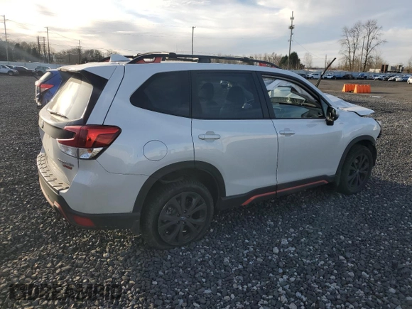 2021 Subaru Forester Sport with VIN JF2SKARCXMH502710, listed as a Copart auction lot 47663495 with 0 mi miles and Salvage Title. Bid and sale history available at carsss.com. Image 3.