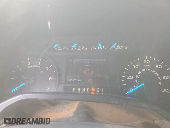 2017 Ford F-150 XL with VIN 1FTFX1EFXHKC75996, listed as a Copart auction lot 63468885 with 83,057 mi miles and Salvage title. Bid and sale history available at DreamBid. Image 9.