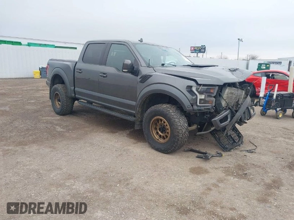 2019 Ford F-150 Raptor with VIN 1FTFW1RG9KFB45830, listed as a IAAI auction lot 41602022 with 136,401 mi miles. Bid and sale history available at carsss.com. Image 1.