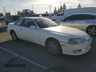 1992 Lexus SC with VIN JT8UZ30C0N0001321, listed as a Copart auction lot 42891214 with 186,270 mi miles and Salvage Title. Bid and sale history available at carsss.com. Image 4.