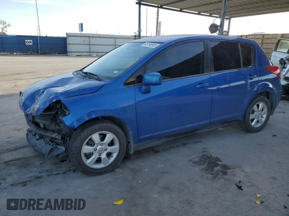 2007 Nissan Versa 1.8 S with VIN 3N1BC13E57L391336, listed as a Copart auction lot 46188905 with 182,540 mi miles and Salvage Title. Bid and sale history available at carsss.com. Image 1.