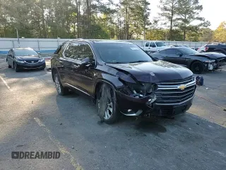 2018 Chevrolet Traverse Premier with VIN 1GNERKKW9JJ277127, listed as a Copart auction lot 49615235 with 142,383 mi miles and Non Repairable. Bid and sale history available at carsss.com. Image 14.