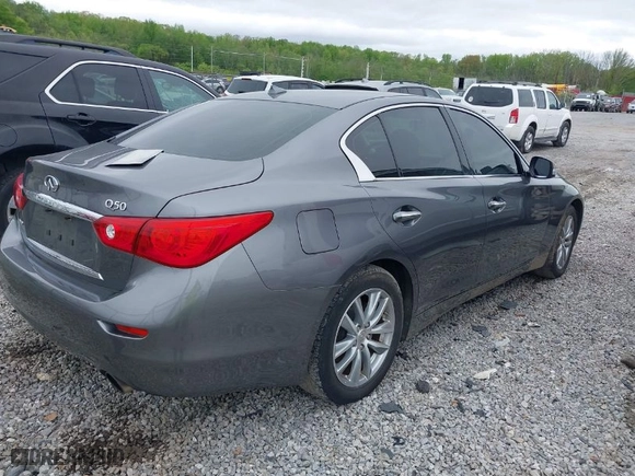 2015 Infiniti Q50 Premium with VIN JN1BV7AR6FM400309, listed as a IAAI auction lot 41963090 with 185,751 mi miles. Bid and sale history available at carsss.com. Image 4.