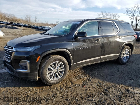 2022 Chevrolet Traverse LT Leather with VIN 1GNERHKW9NJ133781, listed as a Copart auction lot 44631045 with 74,068 mi miles and Salvage Title. Bid and sale history available at carsss.com. Image 1.