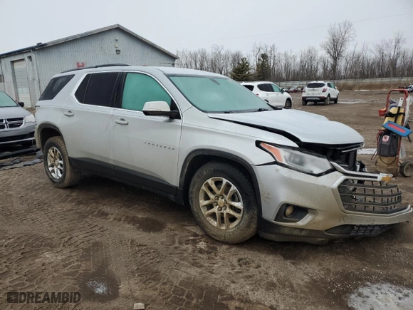 2019 Chevrolet Traverse LT Cloth with VIN 1GNEVGKW3KJ310780, listed as a Copart auction lot 47081205 with 96,989 mi miles and Clean Title. Bid and sale history available at carsss.com. Image 4.
