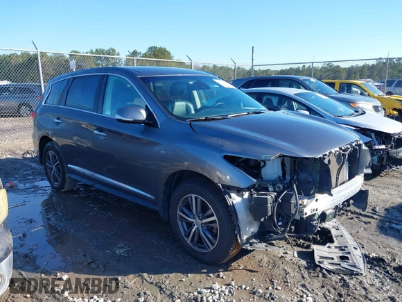 2019 Infiniti QX60 LUXE with VIN 5N1DL0MN7KC532048, listed as a IAAI auction lot 41206582 with 77,675 mi miles. Bid and sale history available at carsss.com. Image 13.