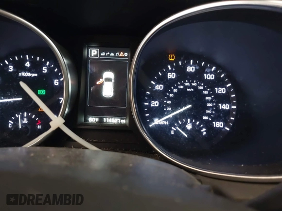 2017 Hyundai Santa Fe Ultimate with VIN 5XYZWDLA2HG491338, listed as a IAAI auction lot 42590671 with 114,521 mi miles and . Bid and sale history available at DreamBid. Image 16.