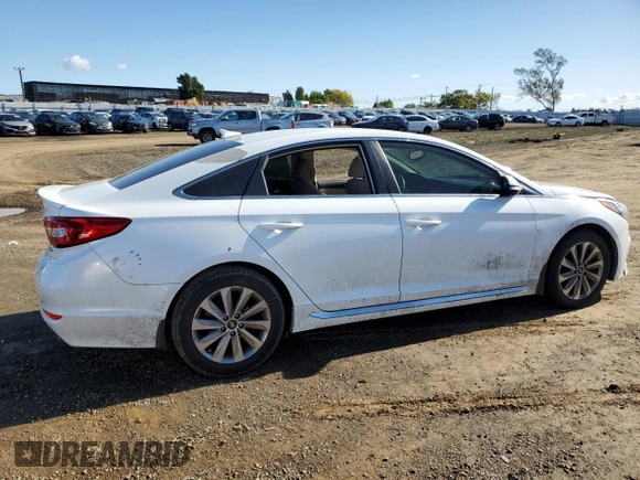 2017 Hyundai Sonata Sport with VIN 5NPE34AF1HH504434, listed as a Copart auction lot 44052835 with 115,837 mi miles and Salvage Title. Bid and sale history available at DreamBid. Image 3.
