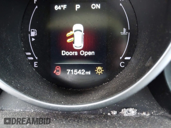 2017 FIAT 500X Lounge with VIN ZFBCFXDB1HP639672, listed as a IAAI auction lot 42033838 with 71,542 mi miles and . Bid and sale history available at DreamBid. Image 16.