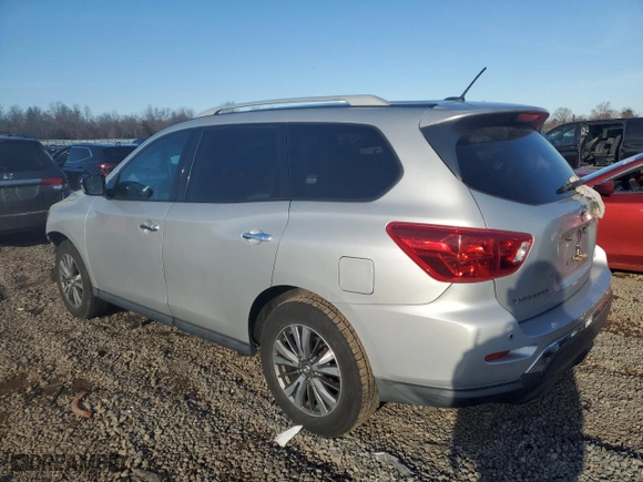 2017 Nissan Pathfinder SV with VIN 5N1DR2MN9HC664487, listed as a Copart auction lot 44526715 with 0 mi miles and Salvage Title. Bid and sale history available at carsss.com. Image 2.