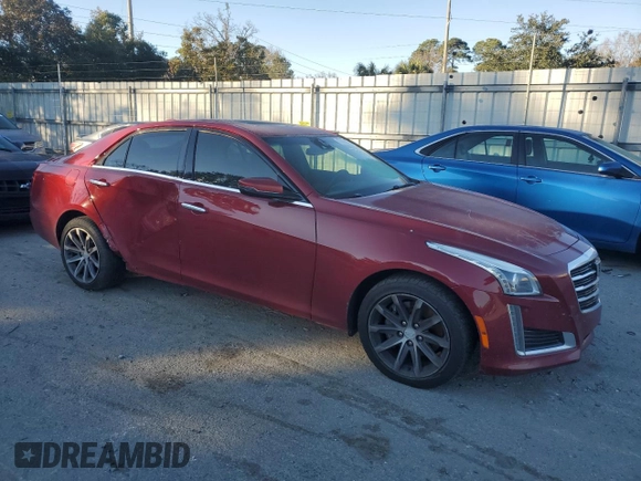 2016 Cadillac CTS Sedan Luxury Collection RWD with VIN 1G6AR5SX7G0106833, listed as a Copart auction lot 87455804 with 180,684 mi miles and Salvage Title. Bid and sale history available at carsss.com. Image 4.