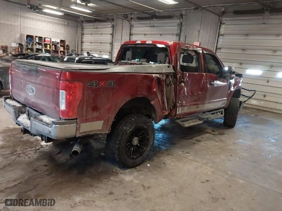 2017 Ford Super Duty F-250 SRW Lariat with VIN 1FT7W2B61HEE54573, listed as a IAAI auction lot 41609742 with 104,555 mi miles. Bid and sale history available at carsss.com. Image 4.