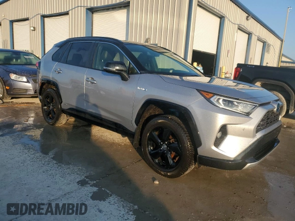 2021 Toyota RAV4 Hybrid XSE with VIN JTME6RFVXMD512021, listed as a Copart auction lot 53059885 with 67,541 mi miles and Salvage Title. Bid and sale history available at carsss.com. Image 4.