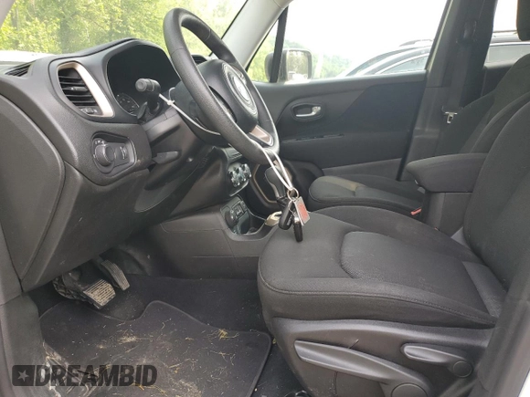 2017 Jeep Renegade Sport with VIN ZACCJBAB5HPE58712, listed as a Copart auction lot 59289025 with 81,393 mi miles and Salvage title. Bid and sale history available at DreamBid. Image 7.