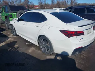 2018 Acura TLX w/A-SPEC Pkg with VIN 19UUB2F62JA008455, listed as a IAAI auction lot 41421336 with 1 mi miles. Bid and sale history available at carsss.com. Image 3.