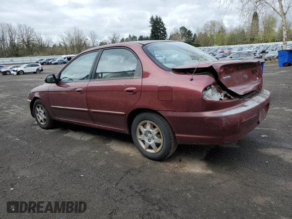 2003 Kia Spectra z VIN KNAFB121835211810, wystawiony jako Copart lot #51289625 z przebiegiem 133 868 mil mil oraz Szkoda całkowita • Salvage title. Historia ofert i sprzedaży dostępna na DreamBid. Obrazek 2.