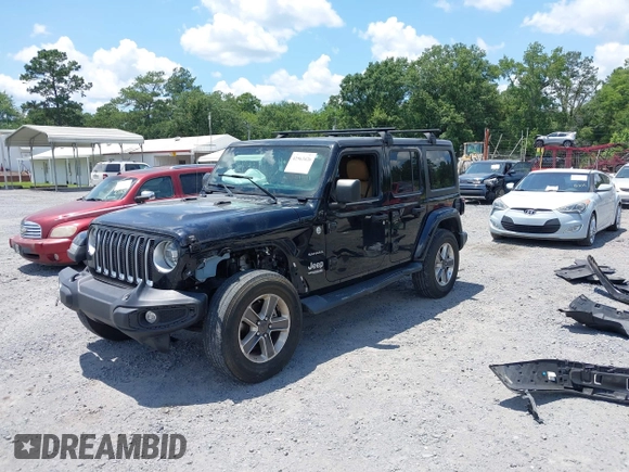 2021 Jeep Wrangler Unlimited Sahara with VIN 1C4HJXEN9MW681422, listed as a IAAI auction lot 42563426 with 48,582 mi miles and . Bid and sale history available at DreamBid. Image 17.