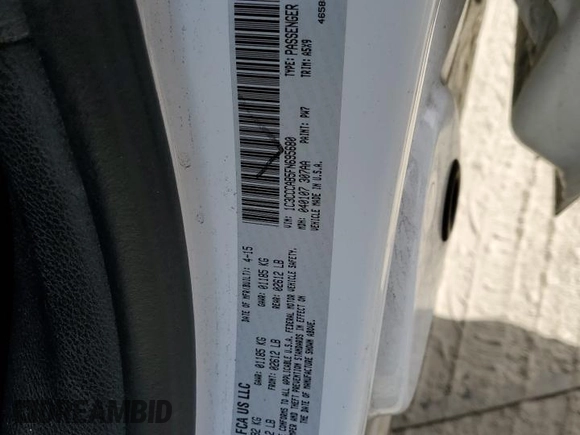 2015 Chrysler 200 Limited with VIN 1C3CCCAB5FN695680, listed as a Copart auction lot 56252035 with 161,421 mi miles and Salvage Title. Bid and sale history available at DreamBid. Image 13.
