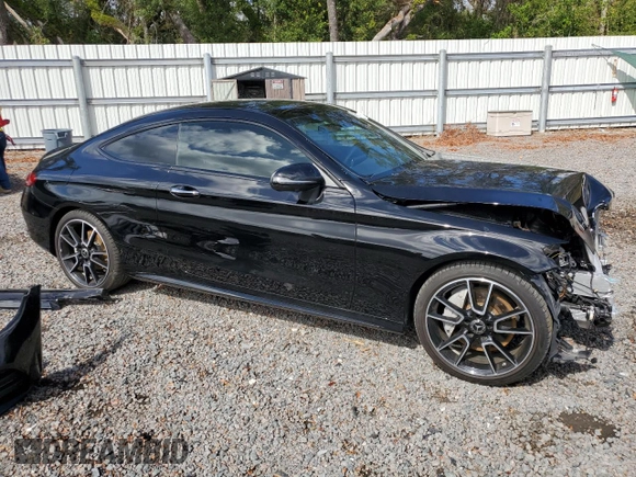 2023 Mercedes-Benz C 300 with VIN W1KWJ8DB2PG131066, listed as a Copart auction lot 78789684 with 9,617 mi miles and Salvage Title. Bid and sale history available at DreamBid. Image 4.