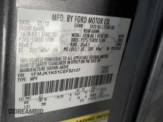 2012 Ford Expedition EL Limited with VIN 1FMJK1K51CEF52137, listed as a Copart auction lot 89008805 with 148,650 mi miles and Salvage Title. Bid and sale history available at carsss.com. Image 13.