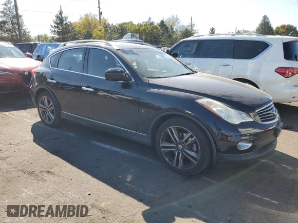 2014 Infiniti QX50 Journey with VIN JN1BJ0HR6EM190754, listed as a Copart auction lot 74960904 with 106,140 mi miles and Non Repairable. Bid and sale history available at carsss.com. Image 4.