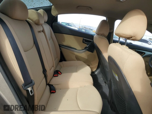 2013 Hyundai Elantra Limited with VIN 5NPDH4AE2DH290472, listed as a Copart auction lot 52354955 with 52,680 mi miles and Salvage Title. Bid and sale history available at DreamBid. Image 10.