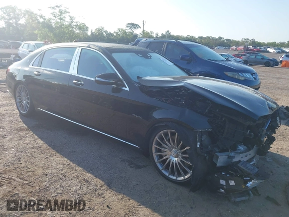 2018 Mercedes-Benz S 560 Maybach with VIN WDDUX8GB8JA350500, listed as a IAAI auction lot 41935111 with 92,181 mi miles and . Bid and sale history available at DreamBid. Image 1.