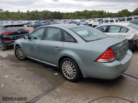 2007 Mercury Montego Premier with VIN 1MEHM42187G608546, listed as a Copart auction lot 73332724 with 163,577 mi miles and Salvage Title. Bid and sale history available at carsss.com. Image 2.
