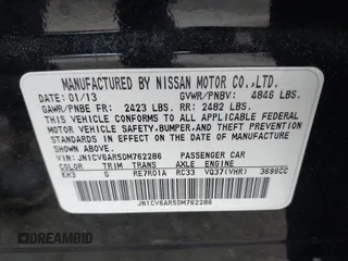 2013 Infiniti G37 x z VIN JN1CV6AR5DM762286, wystawiony jako IAAI lot #42260795 z przebiegiem 49 612 mil mil oraz . Historia ofert i sprzedaży dostępna na DreamBid. Obrazek 9.