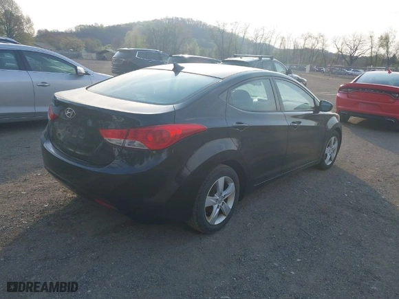 2013 Hyundai Elantra Limited PZEV with VIN 5NPDH4AE5DH287033, listed as a IAAI auction lot 42009407 with 154,870 mi miles. Bid and sale history available at carsss.com. Image 4.