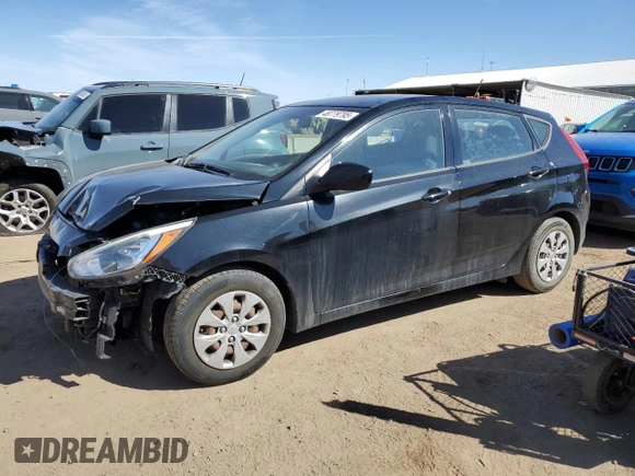 2017 Hyundai Accent SE with VIN KMHCT5AE7HU355467, listed as a Copart auction lot 48779795 with 119,599 mi miles and Salvage Title. Bid and sale history available at carsss.com. Image 1.